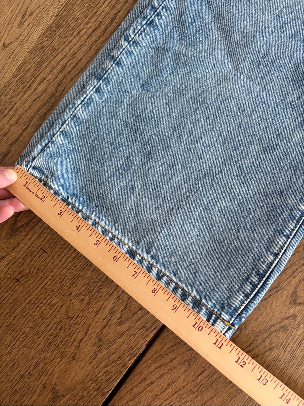 Jeanerica Kyoto Vintage 69 Low Rise Blue Wide Leg Jeans - Picture 12 of 17